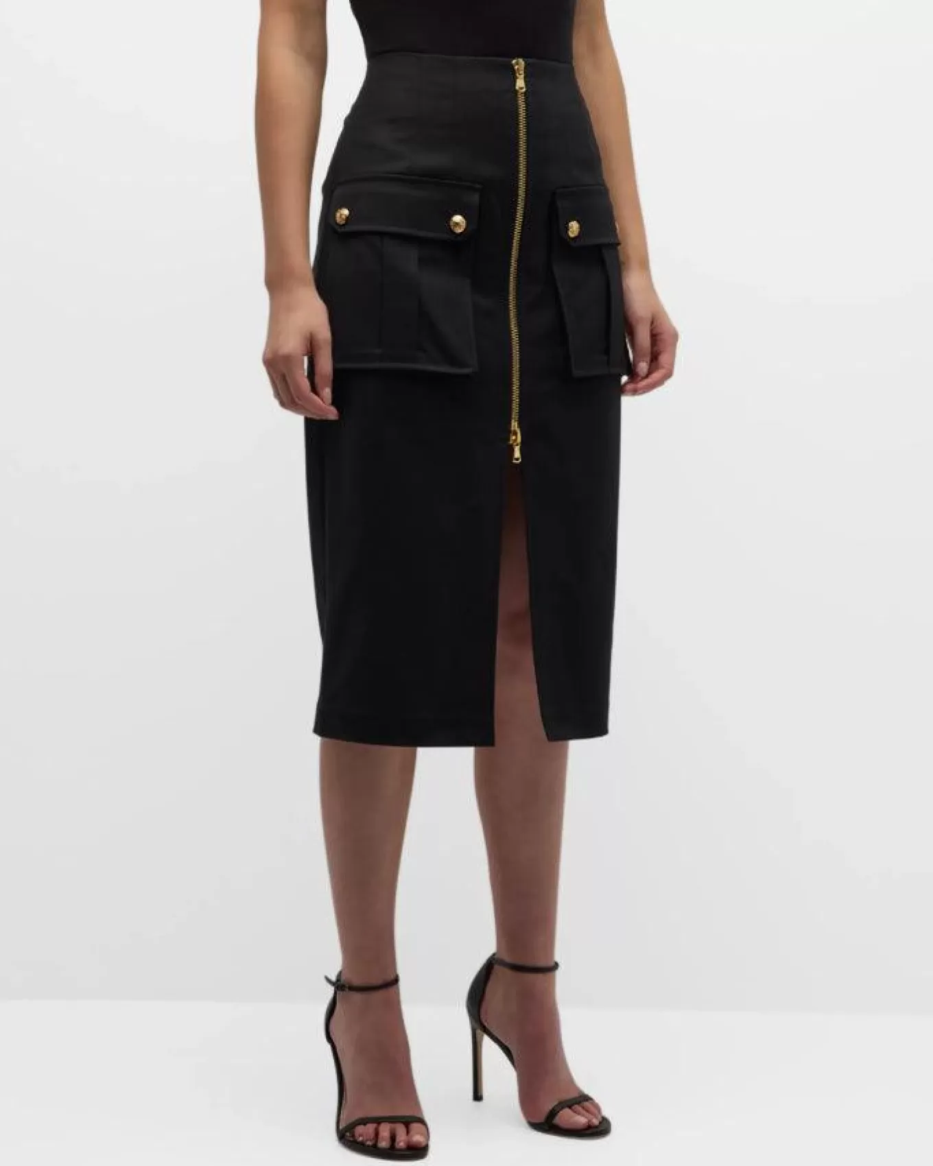 Dallas Zip Front Pencil Skirt<Veronica Beard Online