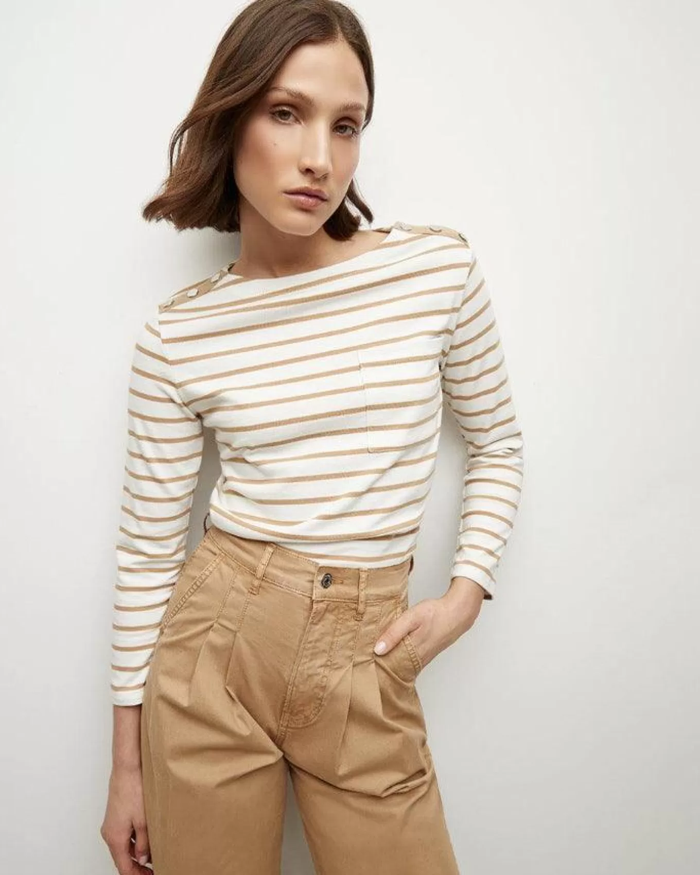 Hovey Stripe Top<Veronica Beard Clearance