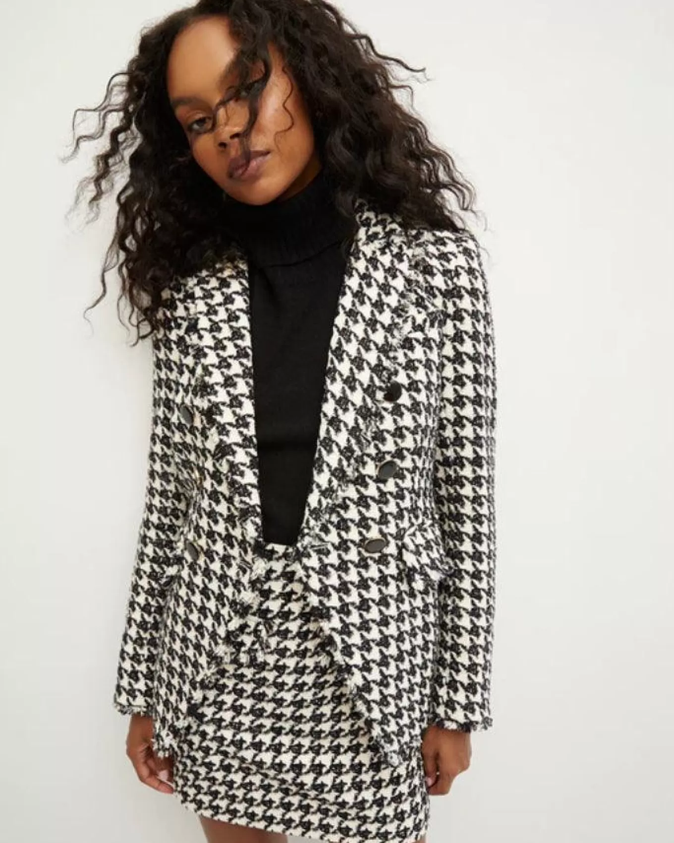 Miller Houndstooth Dickey Jacket<Veronica Beard New