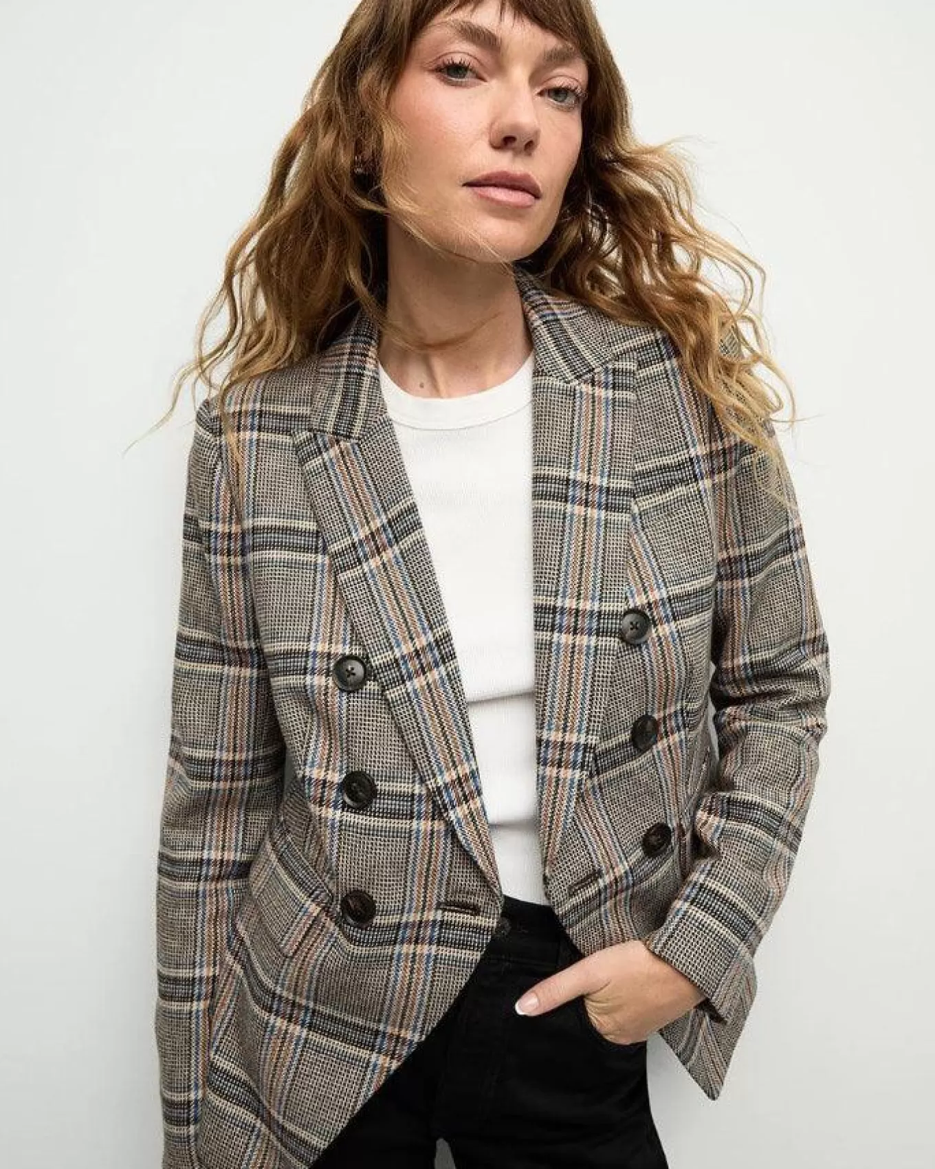 Miller Multicolor Plaid Dickey Jacket<Veronica Beard Best Sale