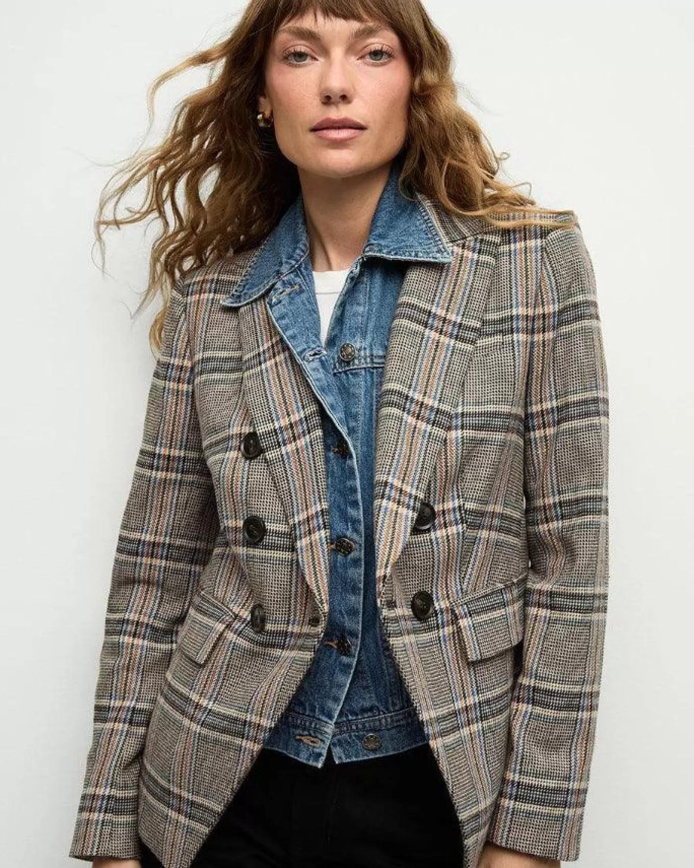 Miller Multicolor Plaid Dickey Jacket<Veronica Beard Best Sale