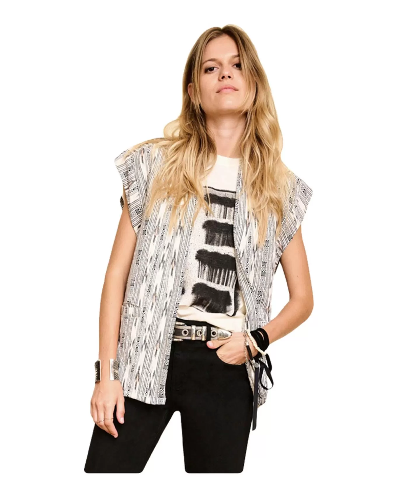 Vienza Ikat Print Vest<MKT Studio Cheap